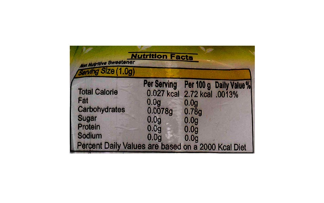 Stevi0cal All Natural Stevia Sweetener   Pack  200 grams